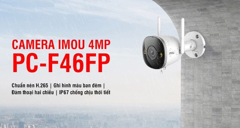 Camera Wifi không dây 2S 4MP IPC-F46FP